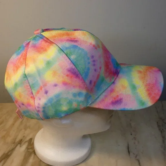 *REDUCED* LAST ONE! Pretty pastel colored tie-dye baseball hat cap - Picture 3 of 8